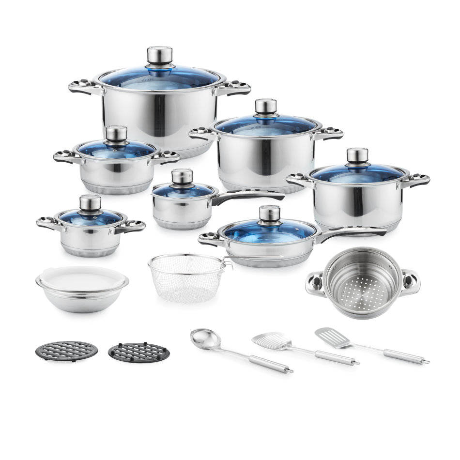 Cookware Sets Mafy 21 Piece Stainless Steel Cookware Pot Set 7